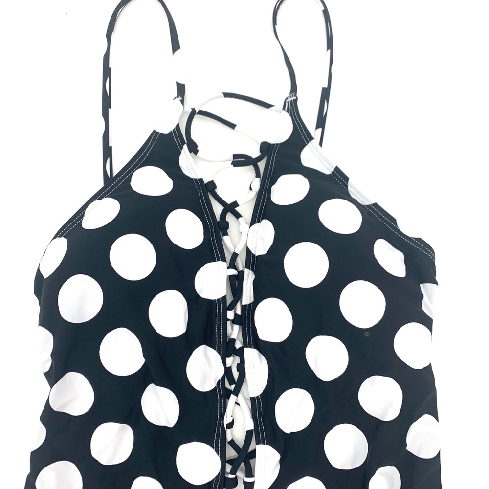 La Blanca Polk-Dot Black One Piece Swimsuit 10 - Picture 5 of 6